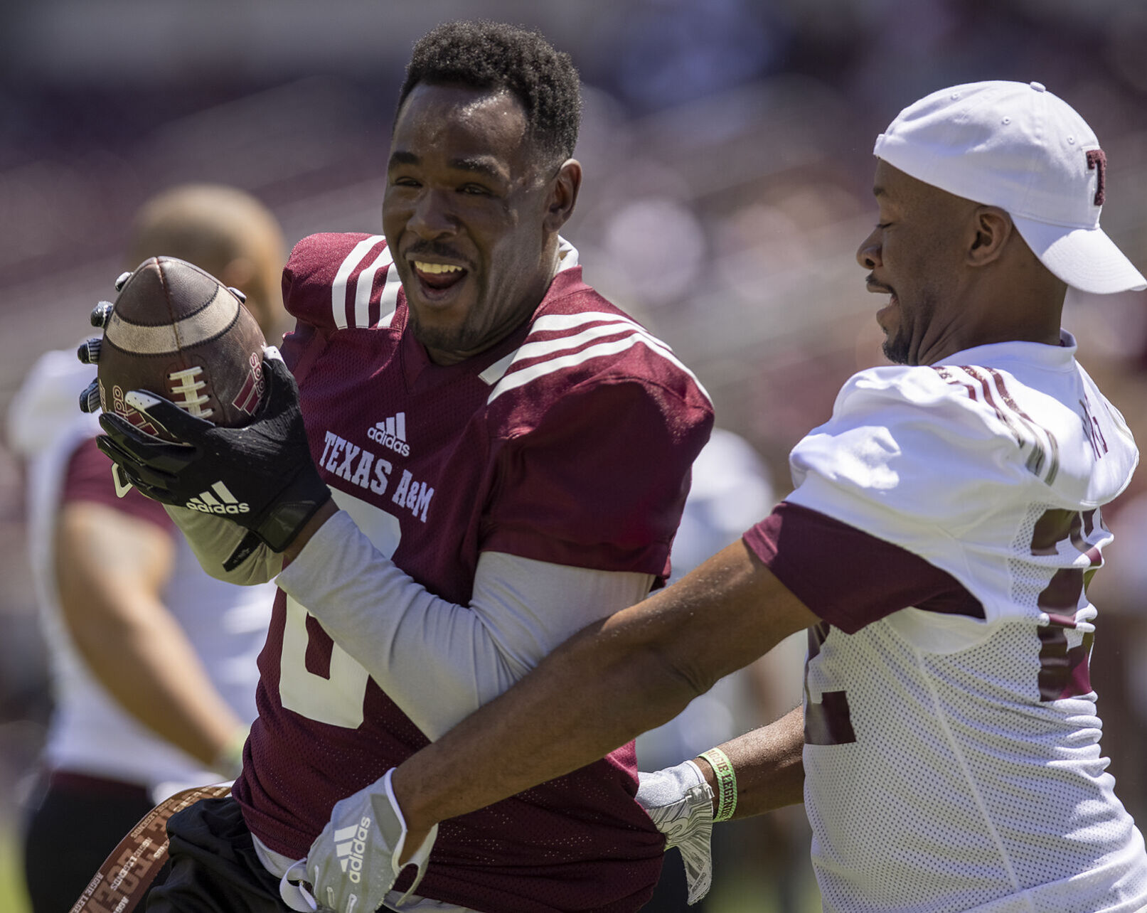 Maroon & White